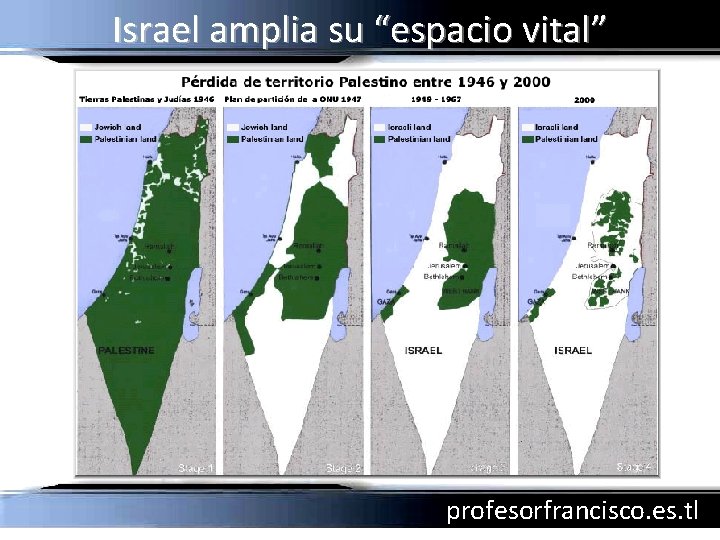Israel amplia su “espacio vital” profesorfrancisco. es. tl 