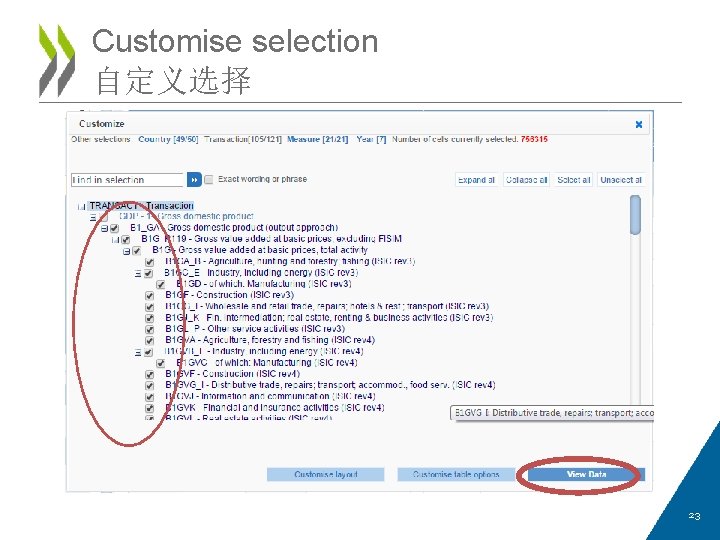 Customise selection 自定义选择 23 