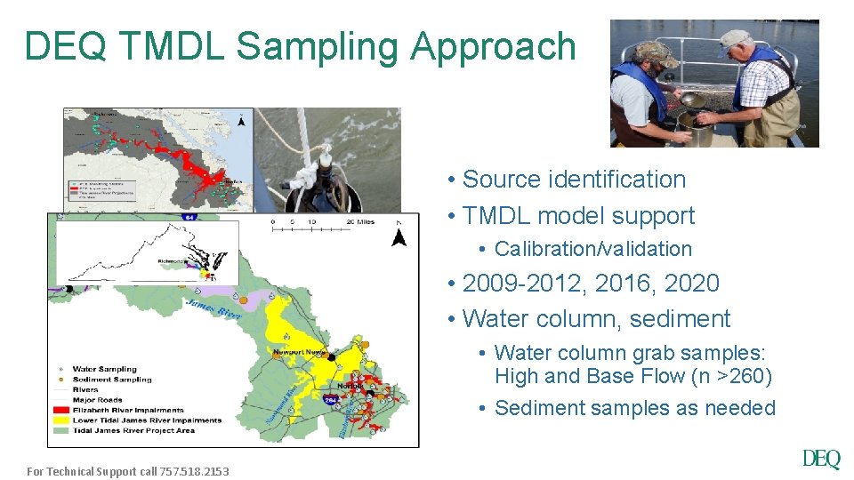 DEQ TMDL Sampling Approach • Source identification • TMDL model support • Calibration/validation •