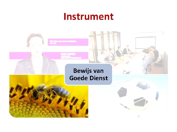 Instrument Bewijs van Goede Dienst 