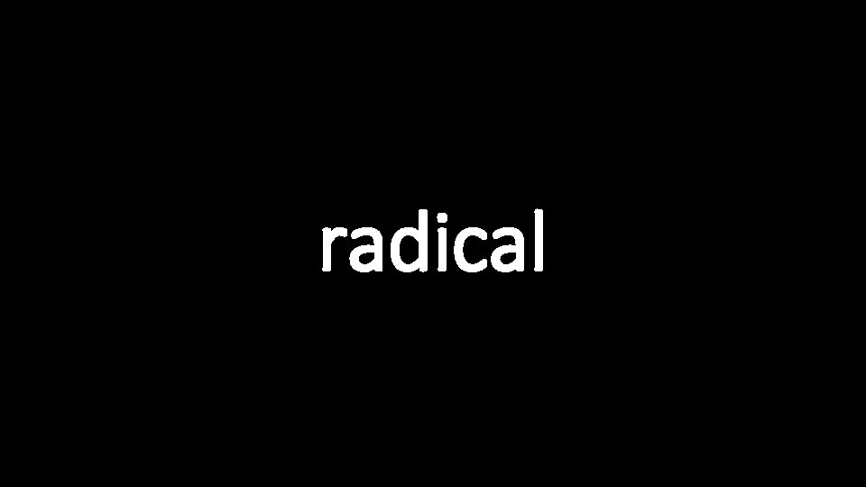 radical 