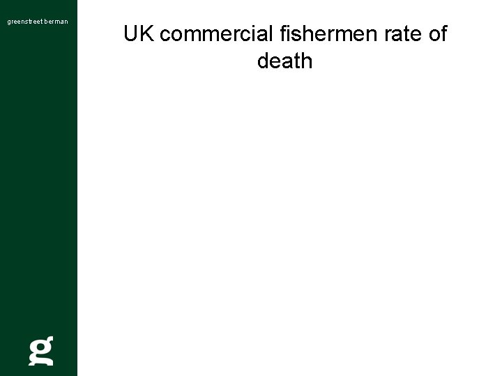 greenstreet berman UK commercial fishermen rate of death 