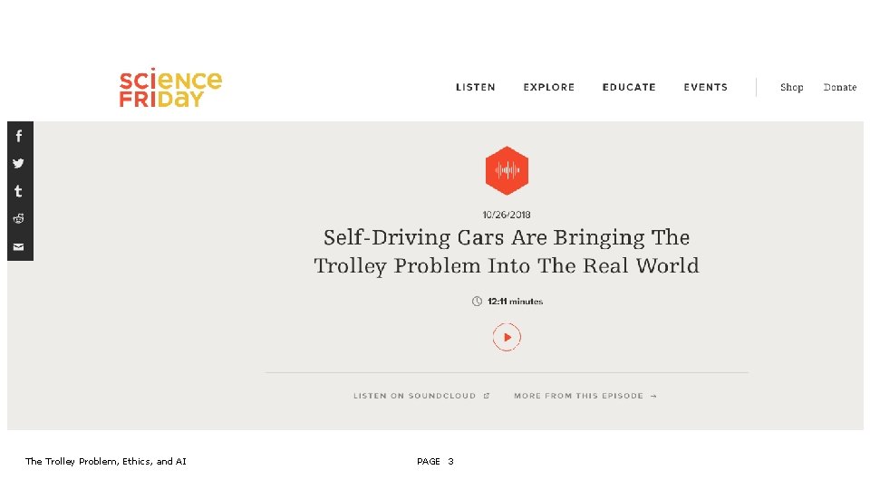 The Trolley Problem, Ethics, and AI PAGE 3 