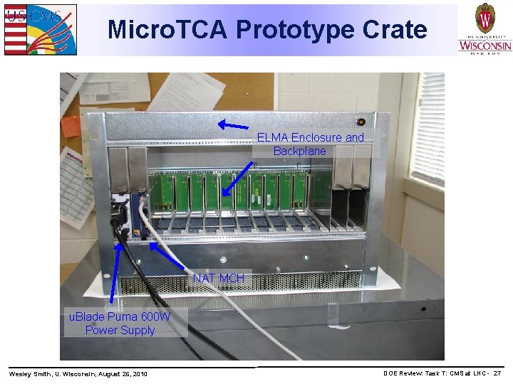 Micro. TCA Prototype Crate ELMA Enclosure and Backplane NAT MCH u. Blade Puma 600