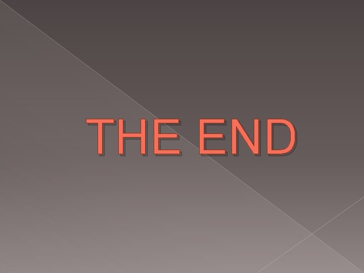 THE END 