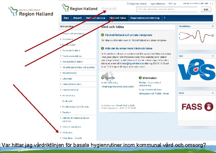 Var hittar jag vårdriktlinjen för basala hygienrutiner inom kommunal vård och omsorg? 