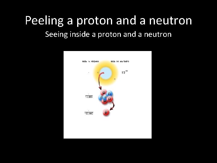 Peeling a proton and a neutron Seeing inside a proton and a neutron Nucleus