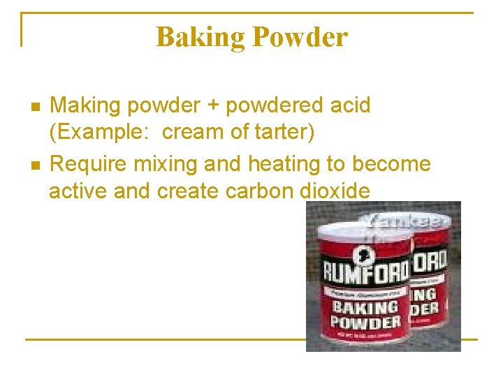 BAKING Ingredients and Techniques for Baking Ingredient Basics