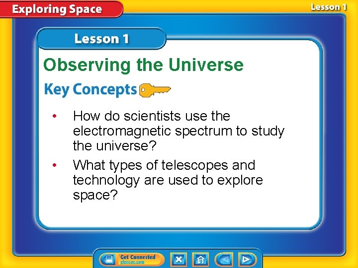 Observing the Universe • • How do scientists use the electromagnetic spectrum to study