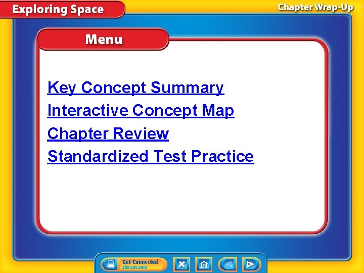 Key Concept Summary Interactive Concept Map Chapter Review Standardized Test Practice 