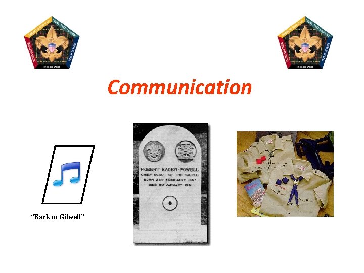 Communication “Back to Gilwell” 