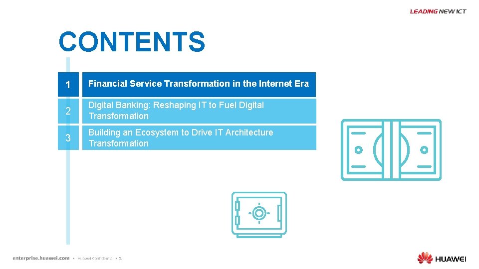 CONTENTS 1 Financial Service Transformation in the Internet Era 2 Digital Banking: Reshaping IT