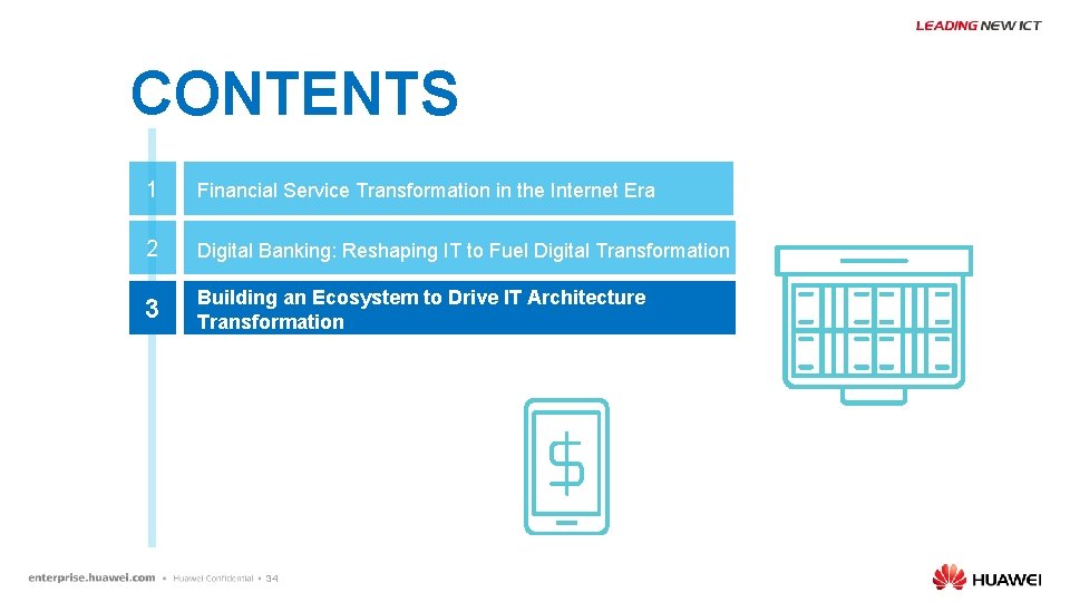 CONTENTS 1 Financial Service Transformation in the Internet Era 2 Digital Banking: Reshaping IT