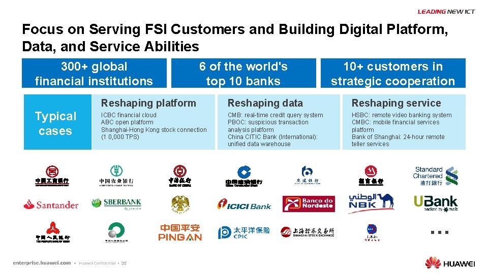 Focus on Serving FSI Customers and Building Digital Platform, Data, and Service Abilities 300+