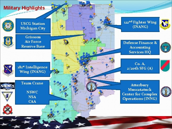 Military Highlights USCG Station Michigan City Grissom Air Force Reserve Base 181 st Intelligence