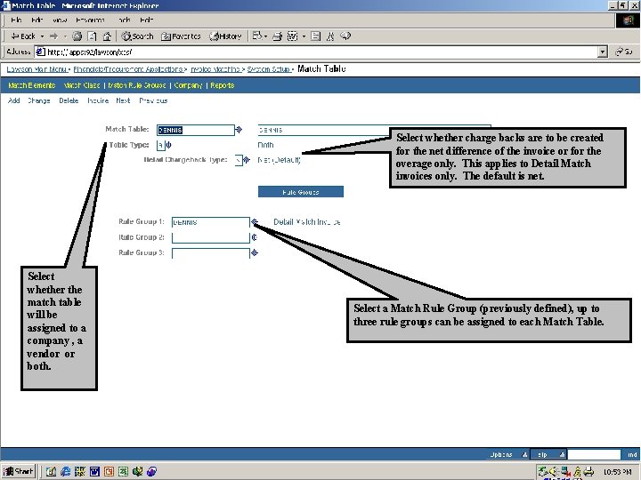 Select whether charge backs are to be created for the net difference of the