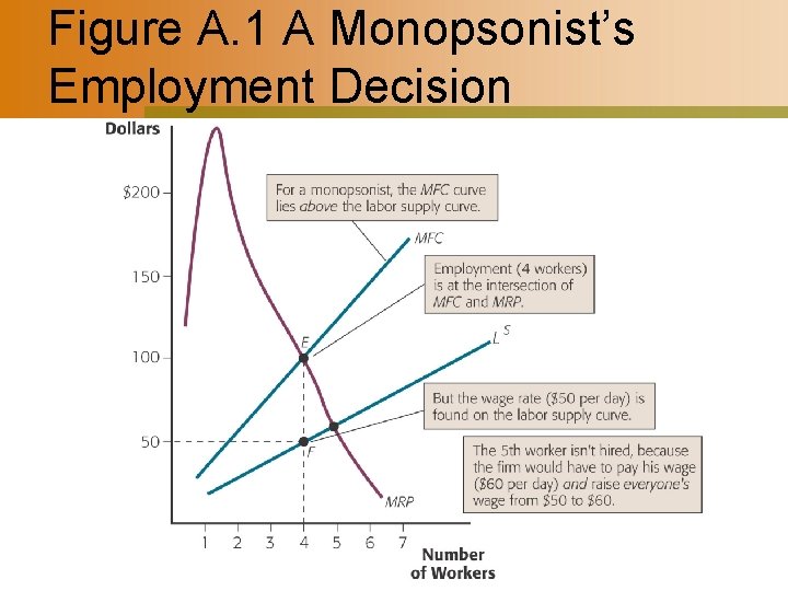 Figure A. 1 A Monopsonist’s Employment Decision 