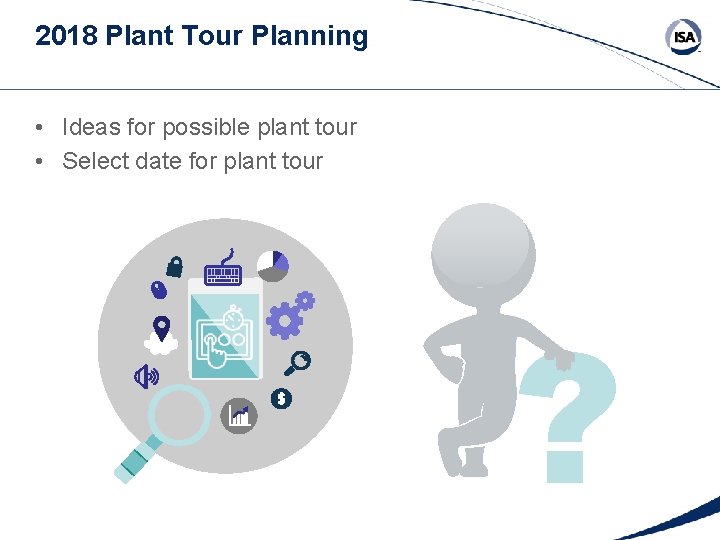 2018 Plant Tour Planning • Ideas for possible plant tour • Select date for