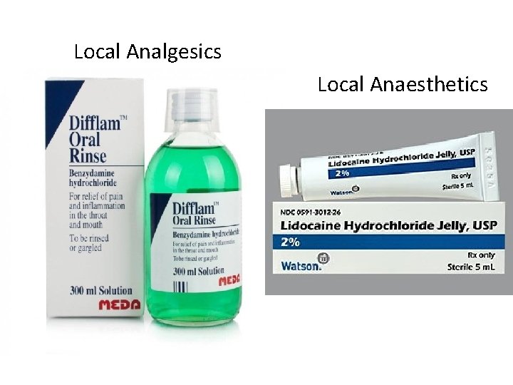 Local Analgesics Local Anaesthetics 