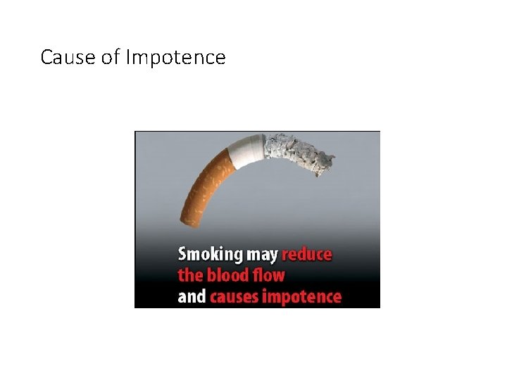 Cause of Impotence 