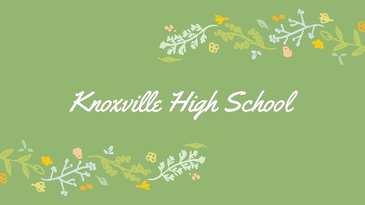 Knoxville High School 