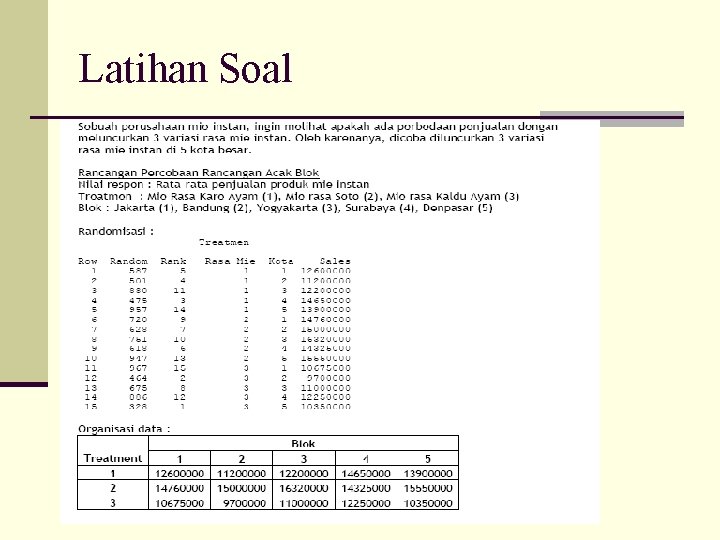 Latihan Soal 