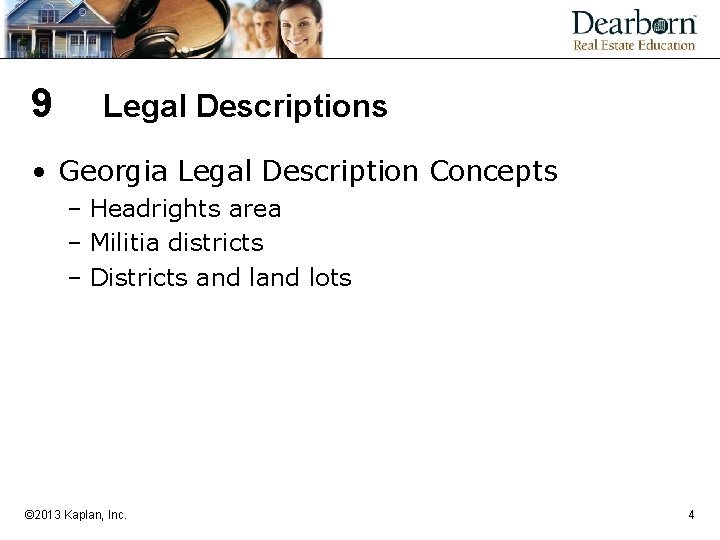 9 Legal Descriptions • Georgia Legal Description Concepts – Headrights area – Militia districts 9 Legal Descriptions • Georgia Legal Description Concepts – Headrights area – Militia districts
