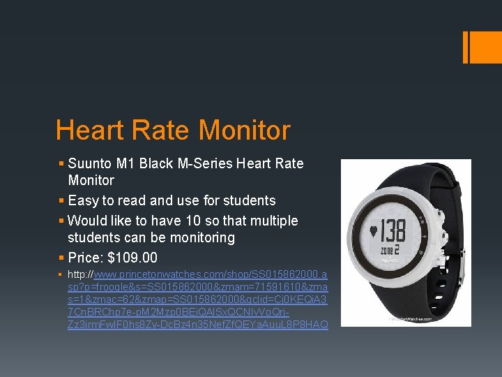 Heart Rate Monitor § Suunto M 1 Black M-Series Heart Rate Monitor § Easy