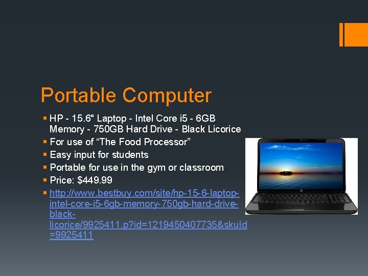 Portable Computer § HP - 15. 6" Laptop - Intel Core i 5 -