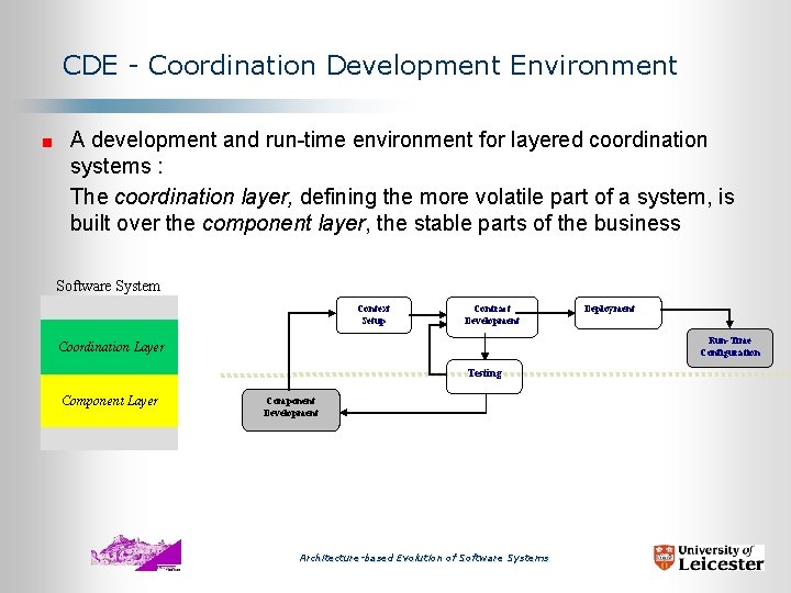 CDE - Coordination Development Environment A development and run-time environment for layered coordination systems