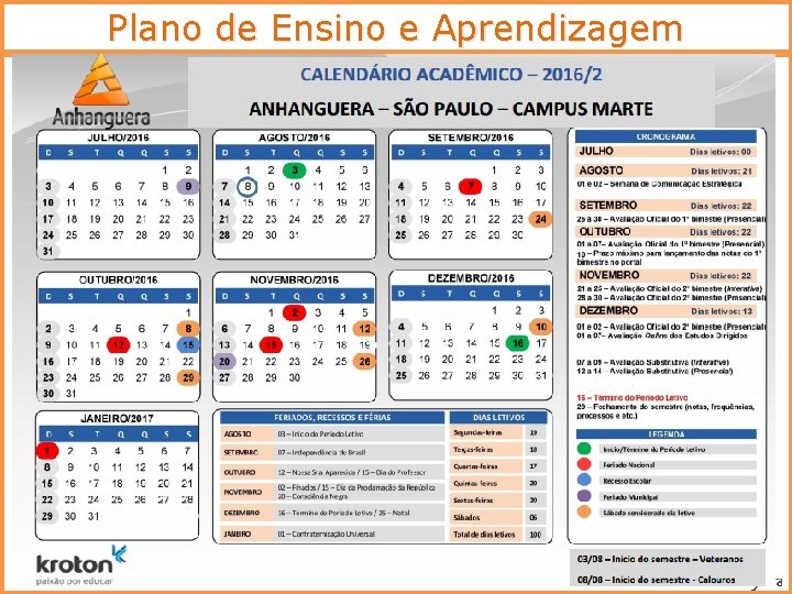 Plano de Ensino e Aprendizagem 