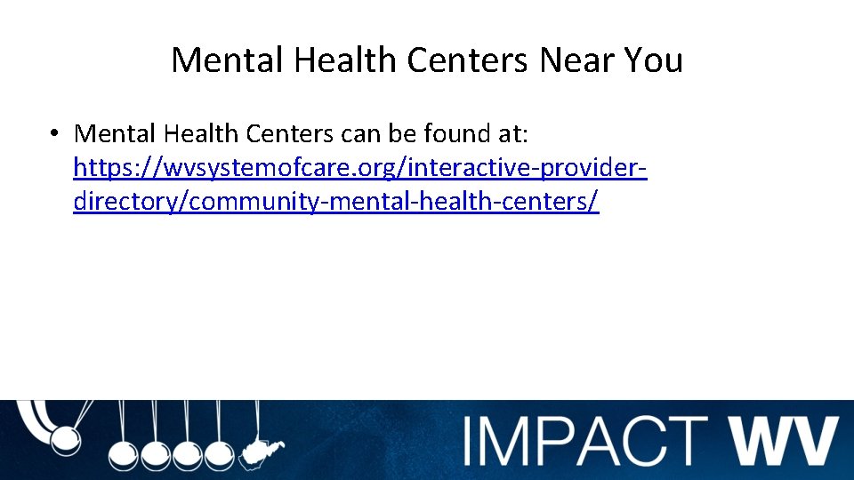 Mental Health Centers Near You • Mental Health Centers can be found at: https: