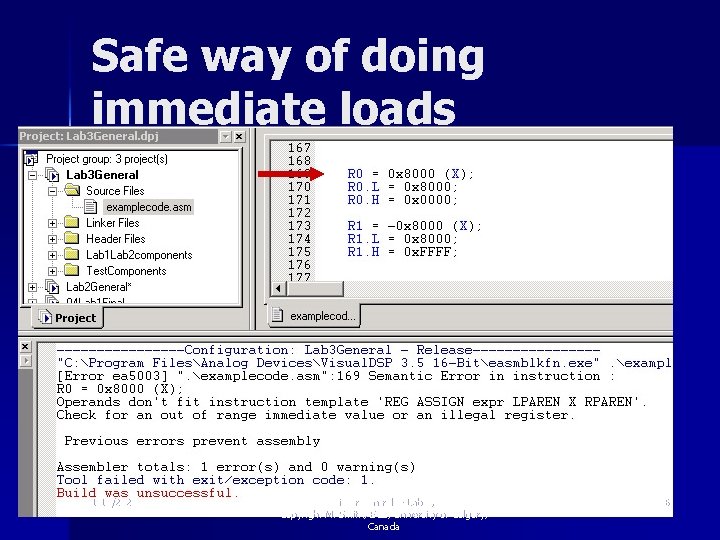 Safe way of doing immediate loads 1/18/2022 Timer Control -- Lab. 3, Copyright M.