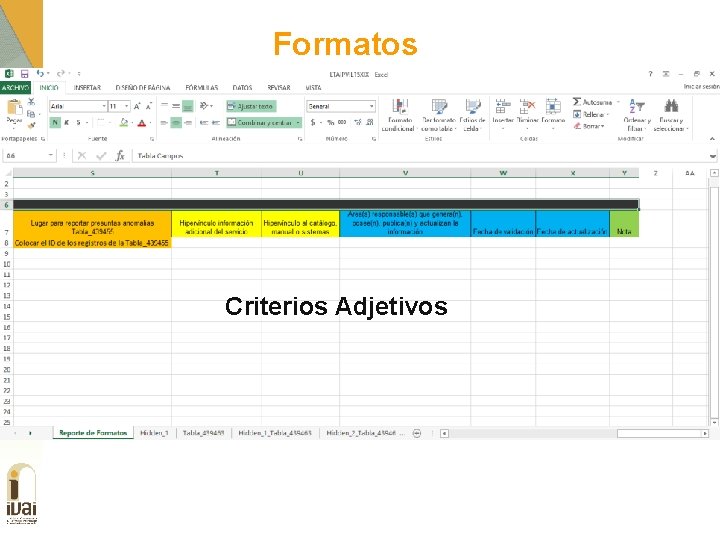 Formatos Criterios Adjetivos 