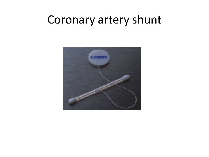 Coronary artery shunt 