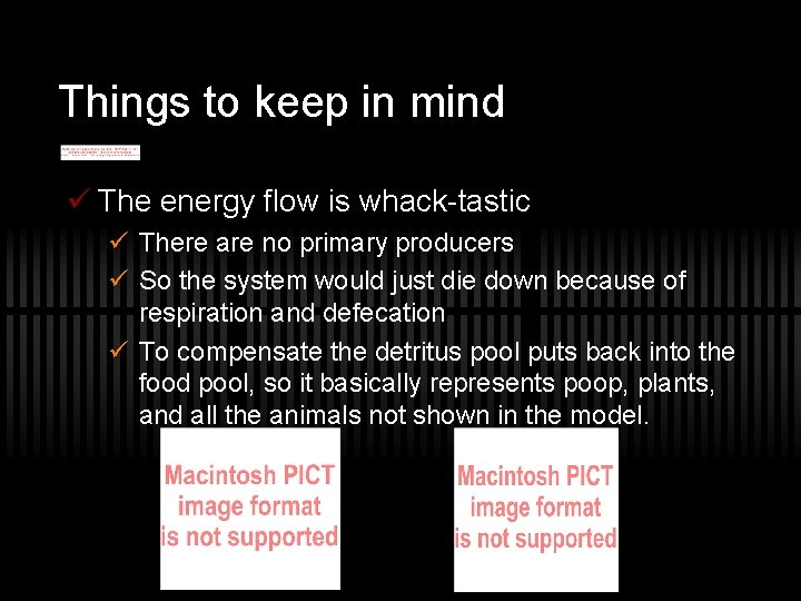Things to keep in mind ü The energy flow is whack-tastic ü There are