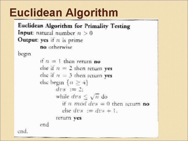 Euclidean Algorithm 