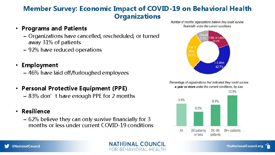 Member Survey: Economic Impact of COVID-19 on Behavioral Health Organizations • Programs and Patients