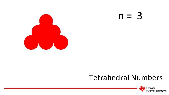 n= 3 Tetrahedral Numbers 