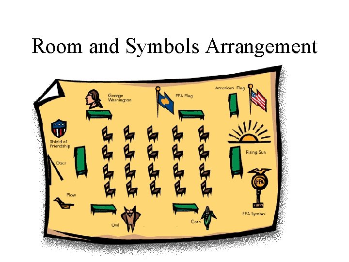 Room and Symbols Arrangement 