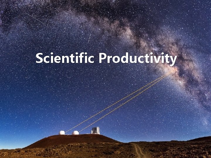Scientific Productivity 