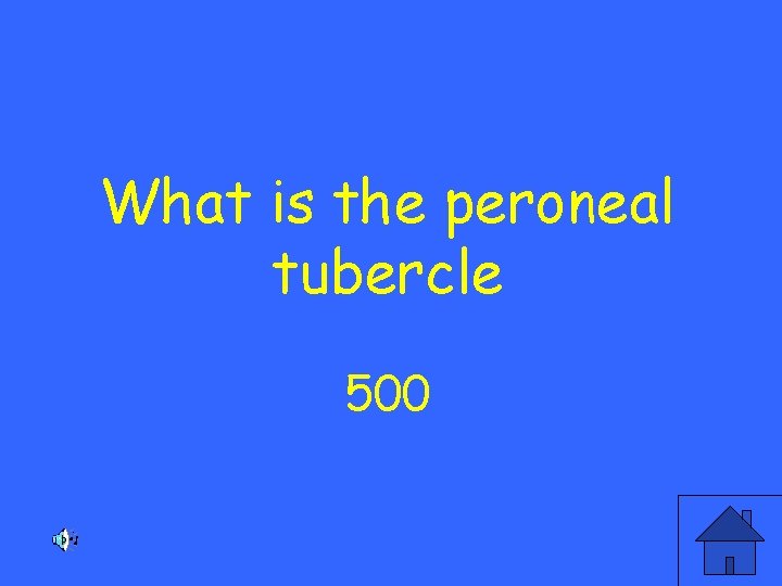 What is the peroneal tubercle 500 