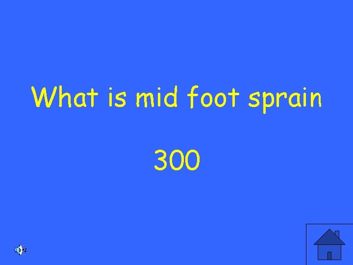 What is mid foot sprain 300 