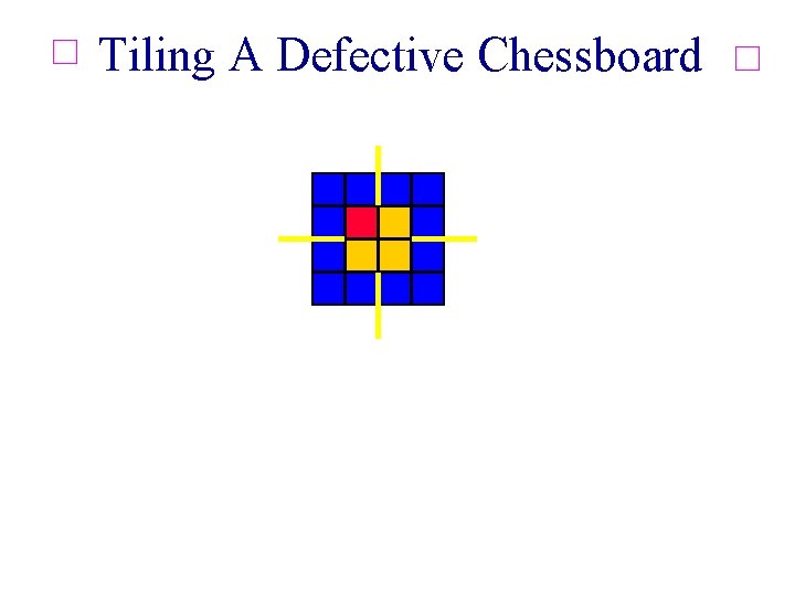 Tiling A Defective Chessboard 