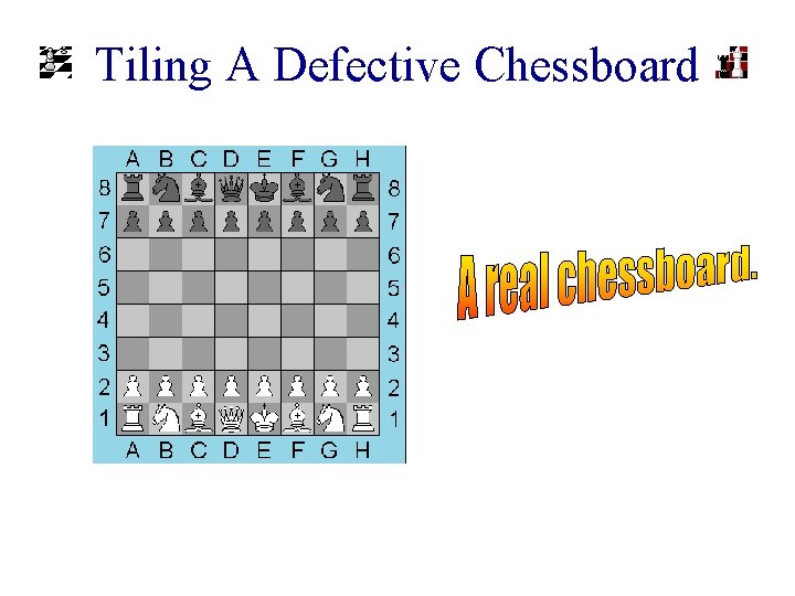 Tiling A Defective Chessboard 