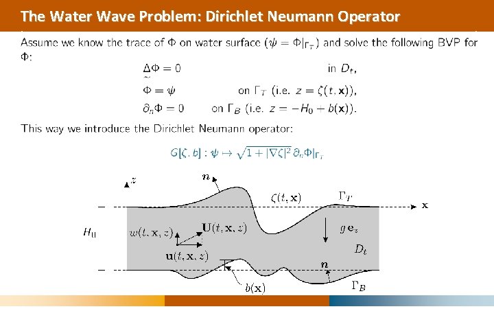 The Water Wave Problem: Dirichlet Neumann Operator 