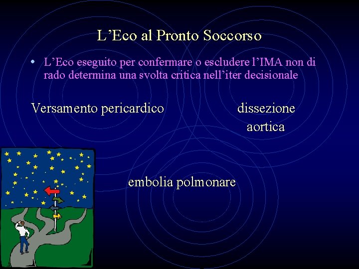 L’Eco al Pronto Soccorso • L’Eco eseguito per confermare o escludere l’IMA non di