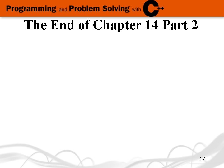The End of Chapter 14 Part 2 27 