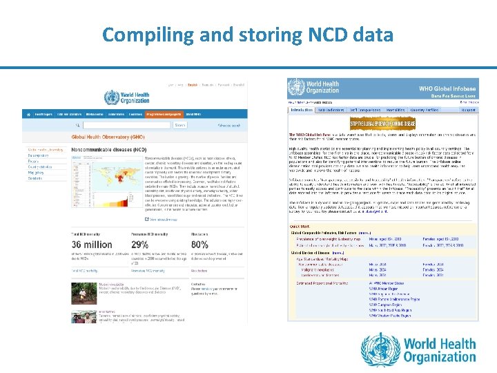 Compiling and storing NCD data 