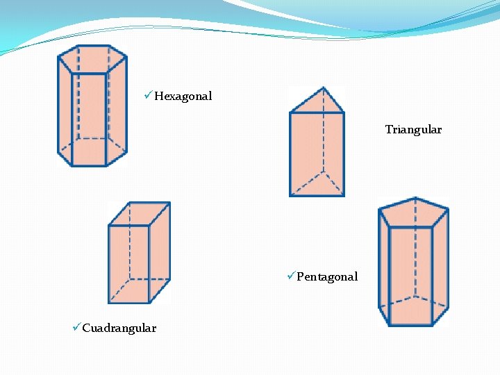 üHexagonal Triangular üPentagonal üCuadrangular 